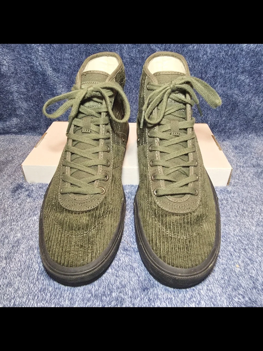Vans Skate Gilbert Crockett High Deconstructed shoes (Corduroy Olive / Black)